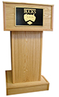 PS_1100_natural_oak_lectern_or_podium_with_plaque_sign_logo