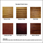 bestlecterns finish stain samples for pro series lecterns or podiums