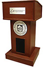 ps_1100_i_style_lectern_cherry_on_oak_two_ aluminum_plaques