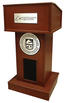 ps_1100_i_style_lectern_cherry_on_oak_two_ aluminum_plaques