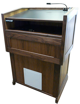 PS2000_traditional_style_podium_back_view